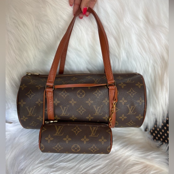 Authentic Louis Vuitton papillon 30 with companion mini vintage satchels - Picture 1 of 16